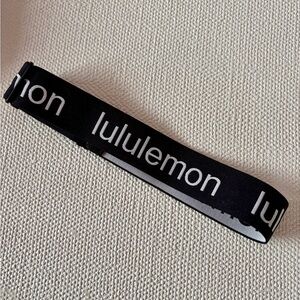 NEW Lululemon Black Logo Headband Athletic Workout Hairband